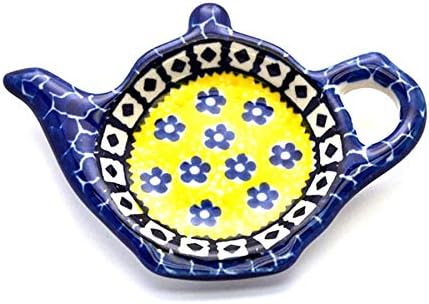 Polish Pottery Tea Bag Holder - Sunburst