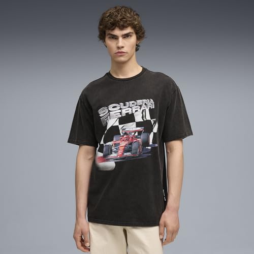 PUMA Herren Scuderia Ferrari Sportswear Graphic T-Shirt S, Black – Ansicht 2