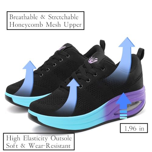 Walking Shoes for Women Air Cushion Nurse Slip Resistant Work Sock Sneakers Food Service Platform Comfortable Weight Light3