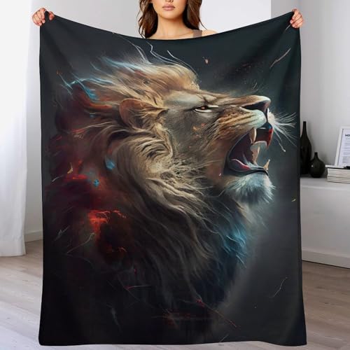 Manta mullida de sofa Leo para tardes de pelicula en invierno 2