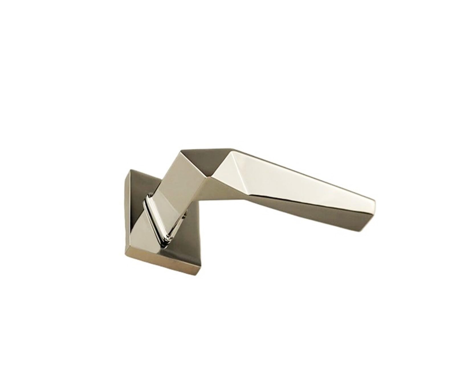 Serrure de porte de chambre silencieuse et poignée en zinc moderne