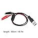Fydun 2Pcs Oscilloscope Test Cable, Probe BNC Male Plug Cable, Industrial & Scientific Q9 to Clamp/Holder 0.5m