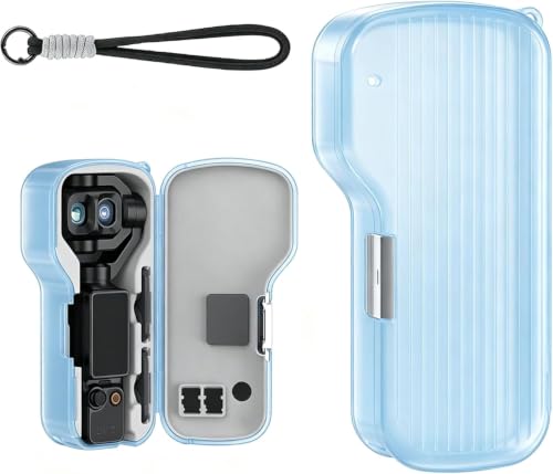 Taoricup DJI Osmo Pocket 4P �Ή� �ی�J�o�[ ���[�P�[�X �ی�P�[�X �t�B���^�[���[�{�b�N�X DJI Osmo Pocket 4 Pro �Ή� �A�N�Z�T���[ �����h�~ (Blue)