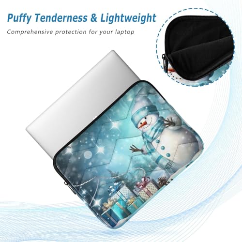 Funda impermeable para portátil 13-14 pulgadas diseño muñeco de nieve miniatura 5