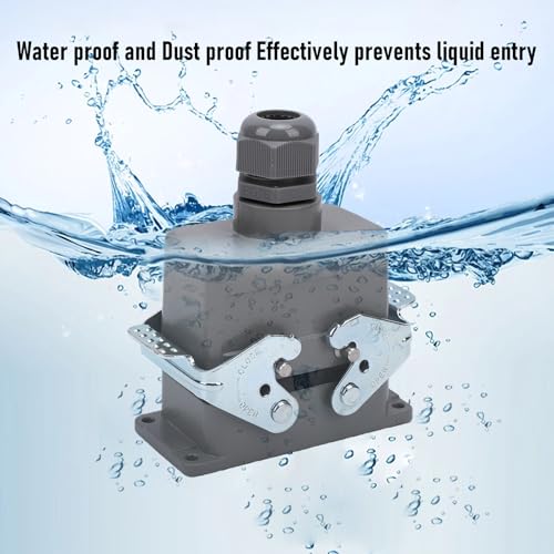Conector industrial impermeable de tornillo y aluminio con grado IP68 resistente 4