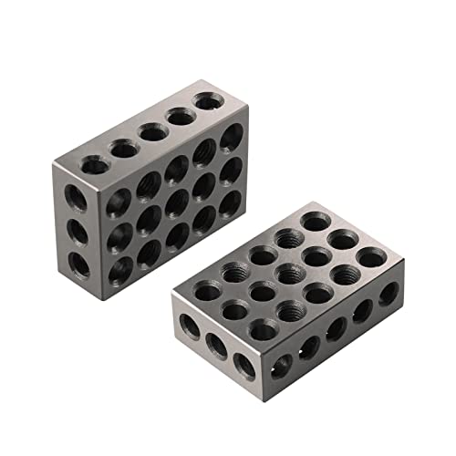 Bloque patrón de 23 agujeros en acero endurecido de 25-50-75mm para fresado de precisión 5