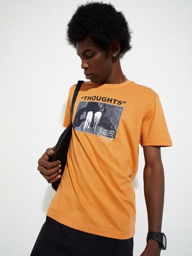 Image of Max Men Cotton URB N Regular Fit Graphic T-Shirt