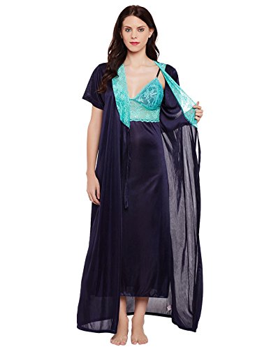 Clovia Women's Nightdress (Pack of 4) (COMNSBB06-O_Multicoloured_Free Size)