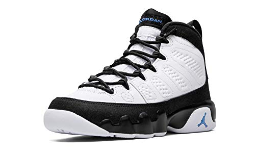 Big Kids Jordan 9 Retro University Blue/White-Black (302359 140) - 5.54