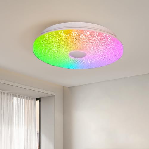 LED plafonnier télécommande avec mode RGB et éclairage variable