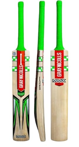 Gray Nicolls Maax English Willow Cricket Bat (SH): Natural Willow
