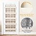 Ofiray-home Over the Door Organizer 5 Tiers,Extra Large Behind Door Storage of 10 Compartments,80 lbs Weight Capacity Over the Door Storage, Door Hanging Organizer for Closet, Diaper Organizer, Beige
