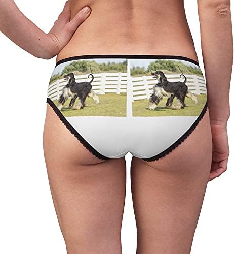 DogsMakeMeHappy Afghan Hound Panties, Afghan Hound Underwear, Briefs, Cotton Briefs, Funny Underwear, Panties For Women
