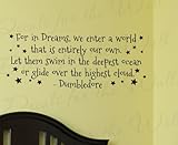 Dumbledore Harry Potter - Girl's or Boy's Room Kids Baby Nursery - Decorative Vinyl Lettering, Large Wall Decal Saying, Decoration Quote, Sticker Art Letters Decor