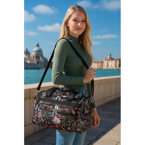 Image of World Traveler Floral Duffel Bag, Flower Bloom, One Size