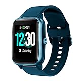 FuzeDa Armband Kompatibel mit ID205L, 19mm Quick Release Klassisches weiches Silikonersatzband für ID205S ID205G ID215G ID216 SW020 SW023 WF021 WF025 Uwatch3 Ufit GT Smartwatch