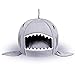 IBLUELOVER 2 en 1 Coussin Canapé Lit pour Chien Chat Niche Nid Chaud de Chien Chat Maison Sac de Couchage en Forme Requin Niche Chien Chiot Intérieur pour Animaux de Compagnie Cadeau Noël
