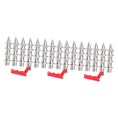 MagiSel Schuhspikes Set - 30 Stück 5mm Edelstahl Spikes Für Laufschuhe Mit Schlüssel