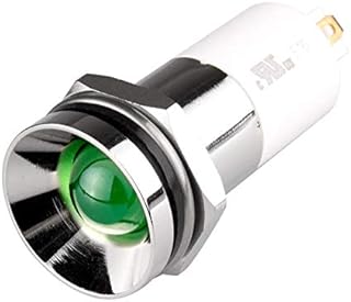 M16P-20G, LED Indicator, 16mm Panel Hole, Protrusive Head Type, Green, 220V AC