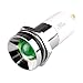 M16P-12G, LED Indicator, 16mm Panel Hole, Protrusive Head Type, Green, 12V DC
