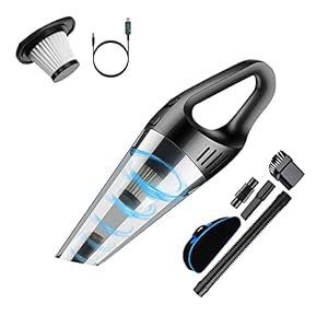 Apinowin Handstaubsauger, Akku Handsauger 6000PA Hohe Leistung 120W Auto Staubsauger Kabellos Nass und Trocken, HEPA…