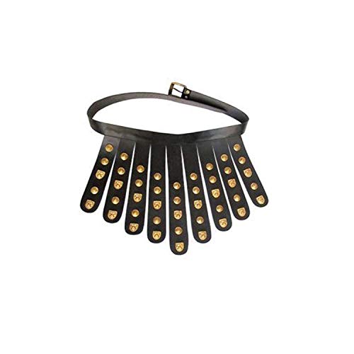 AnNafi® Roman Leather Belt |Medieval Armour Cingulum |Legionary Apron Belts with Brass Fittings Soldier Costume for Men/Adult