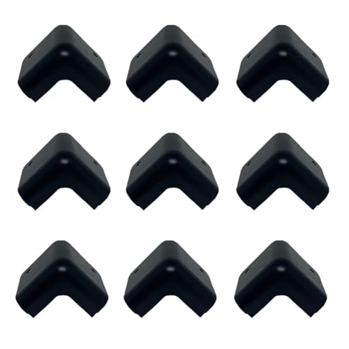 Image of Speaker Corner Protector Sdjdhej 10 Piece Black Square Iron Suitable for Home Audio Amplifier Stage Casing Cabinet Corner Protection Device Corner Protection Sleeve