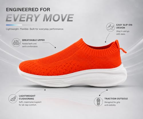 Image of Kraasa Trial Running Shoes with Lightweight Memory Insole | Breathable, Anti-Skid Knit Sneaker, Walking & Gym Shoes