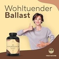 TRUE NATURE Bio Flohsamenschalen Kapseln - 360 Stück - 4500mg/Tagesdosis – Ansicht 2