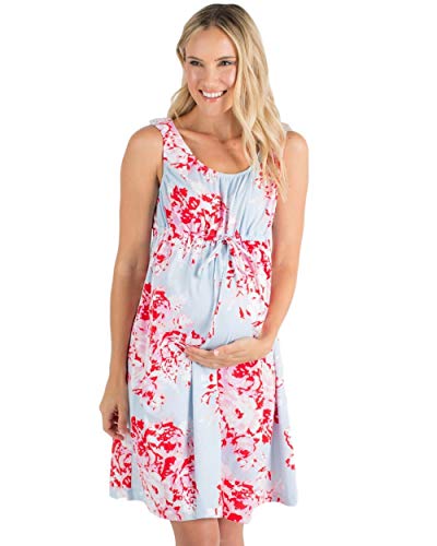 Image of Baby Be Mine Labor and Delivery Gown for Hospital – 3-in-1 Labor/Delivery/Nursing Gown – Maternity Sleepwear(L/XL, Mae)