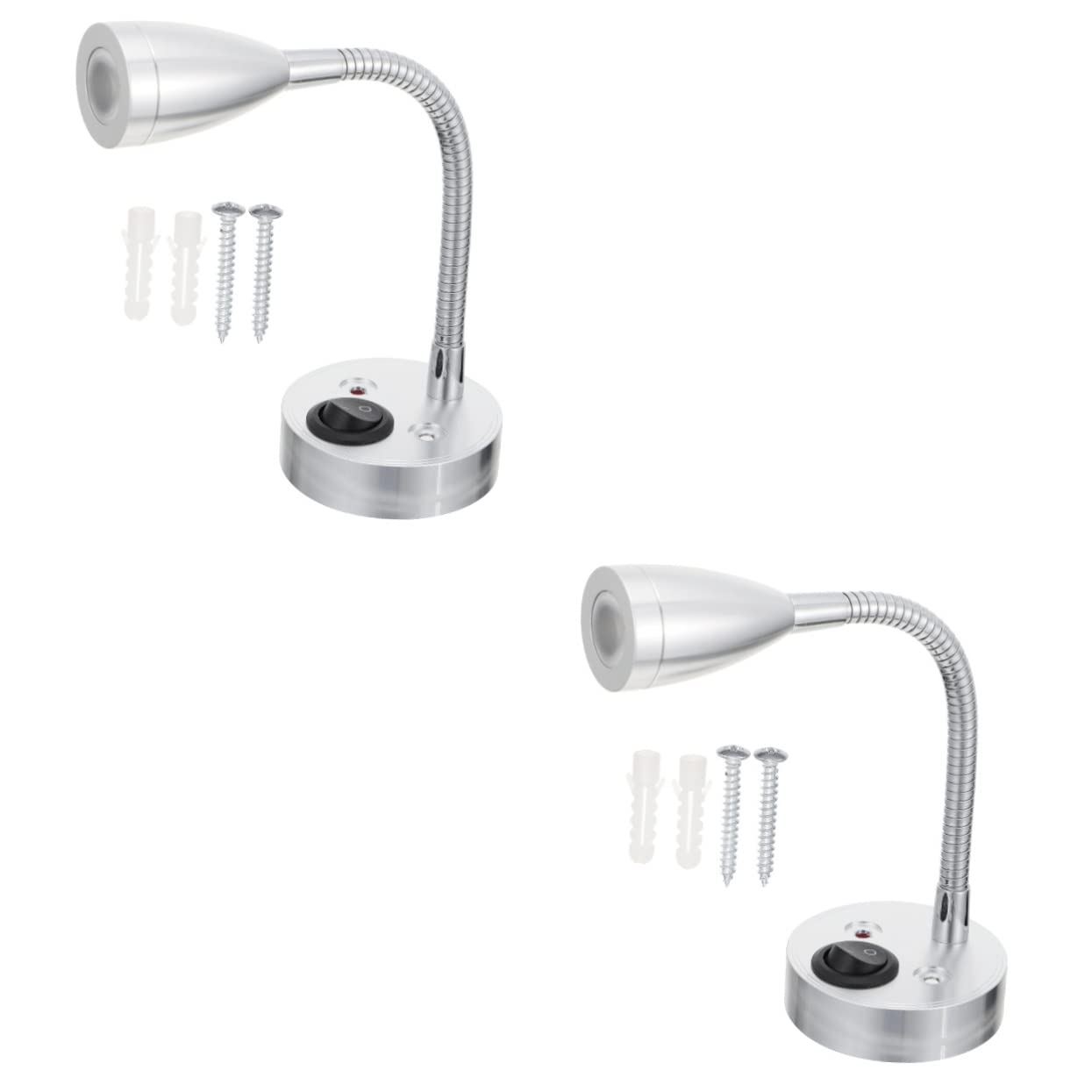 GALPADA 2pcs Wall Cabinet Led Reading Light Spotlight for Rv Yacht and Motorhomes Energy Efficient Interior Lighting Warm Compact Design for Spaces