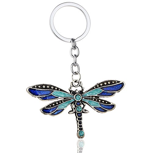 Dragonfly Charm Keychain Jewellery (Blue)