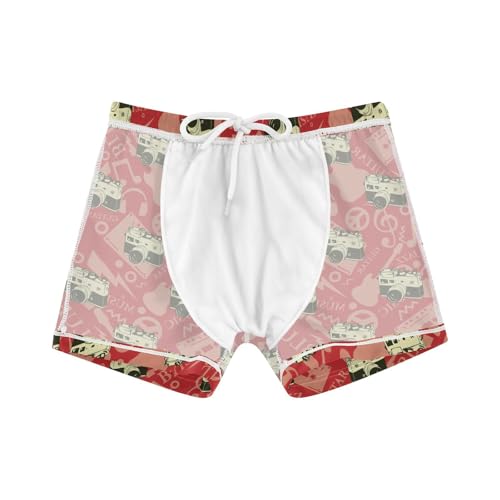 Boys' Swim Trunks Camera Red Quick Dry Beach Board Shorts Kids Bathing Suit 3-10T4