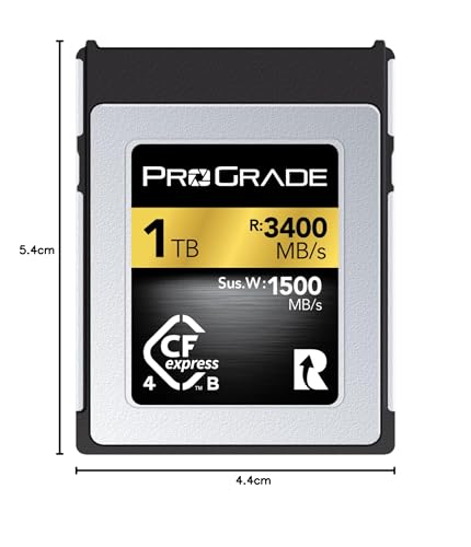 Tarjeta de Memoria ProGrade Digital 1TB CFexpress 4.0 Tip B (Oro) - imagen 8