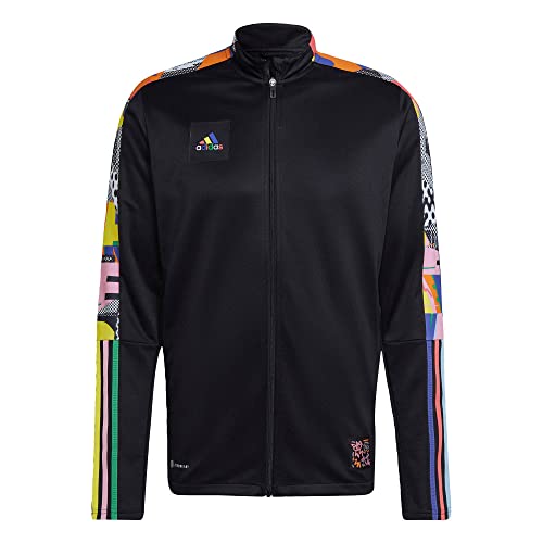 Veste de survêtement adidas TIRO Pride homme noir pour affronter le vent avec style