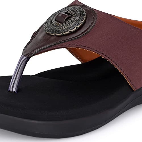 Image of Centrino Women Thong Sandals & Comfortable Ortho Care Sandal For Ladies | Fashion Wear Sandal & Chappal | Soft Cushioned for More comfort (2854)
