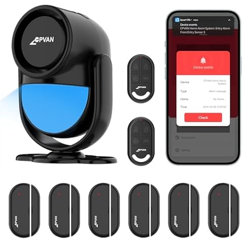 CPVAN WiFi Home Alarm System with Sensors Cover