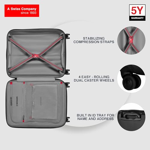 Image of WENGER, Motion, Hardside Suitcase, Swiss Designed, Travel Luggage Bag for Business & Leisure