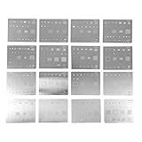 Anwendung: Es gibt insgesamt 16 Schablonen, die für alle Modelle verwendet werden können, einschließlich 4, 4S, 5, 5mini, 5S, 5C, 6, 6P, 6S, 6SP, 7, 7P, 8, 8P, SE, X.