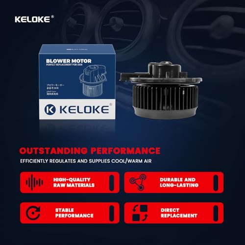 Image of KELOKE Front HVAC Heater Blower Motor Fan Fits for Toyota & Lexus Vehicles - Highlander 2001-2007, GS300 1998-2005, RX300 1999-2003, GS400 1998-2000, GS430 2001-2005, SC430 2002-2010, Replace# 700112
