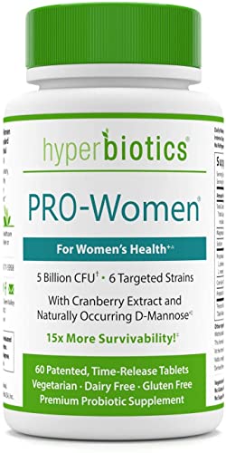 Hyperbiotics Pro Probiotics for Women | Time Release Tablets | Premium Nutritional Supplement | Vegetarian, Dairy & Gluten Free | Healthy Digestion & Immune System Support | 60 Count