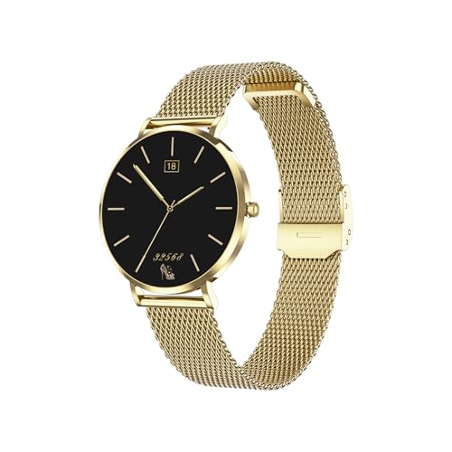 SWZEC Notkraft UltraDünn™ Voll-Touchscreen SmartWatch(Gold)