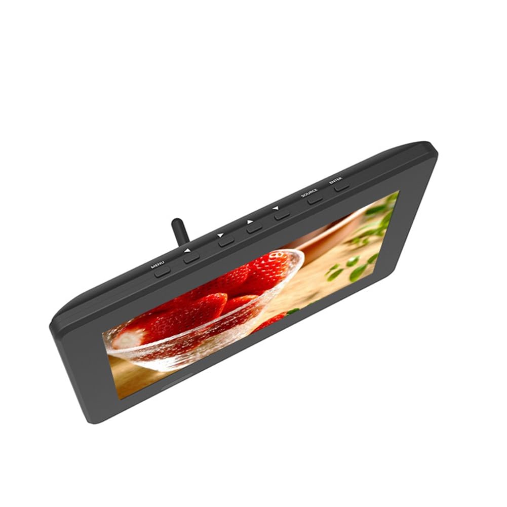 Téléviseur Numérique Portable ATSC 7 Pouces, Compatible avec la Vidéo 1080p, Écran LED HD, Batterie Rechargeable Intégrée