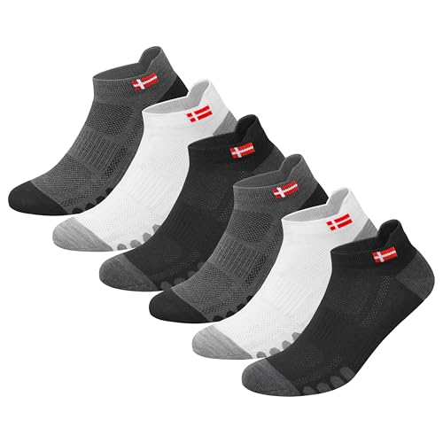SWAGR 6 Pairs Sports Socks for Men Ankle Length Athletic Running Socks, Pack of 6, Free Size