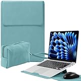 [Protection Multiple] Il est fait de Givré PU cuir imperméable de haute qualité et d'une doublure douce, protège votre ordinateur portable des rayures et des dommages quotidiens. Les quatre coins de la housse de protection sont spécialement renforcés pour éviter que les quatre coins de l'ordinateur portable ne soient endommagés par un impact.