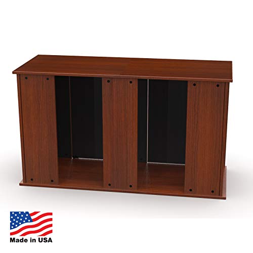 Aquatic Fundamentals 75-90 Gallon Aquarium Stand with Storage, Double Door Front Access, Serene Cherry, 36751-68-AMA