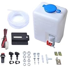 NEW Universal Windshield Washer Bottle, 12V Washer Pump Fluid Reservoir Sprayer Kit - OEM 160186