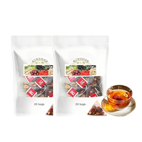 NOTBEBE Ginseng Six Treasure Tea, Liver and Kidney Care Tea, Pure Chinese Herbal Medicine Ginseng for Men Women (2PCS)