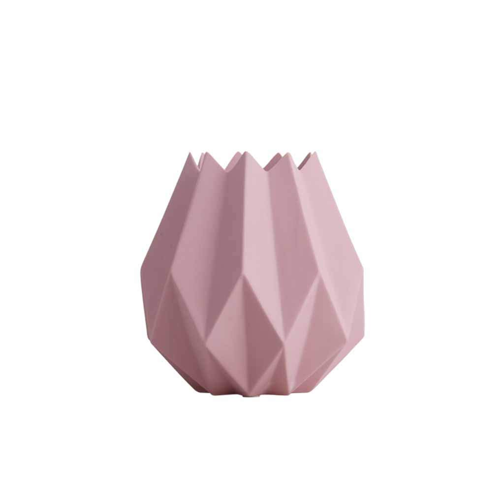 Jarrón, Jarrón Mch Cerámica nórdica Decoración del hogar Adornos Salón Creativo Arreglo Floral Botella (Color : Grey) (Rosado) (Color : Pink)