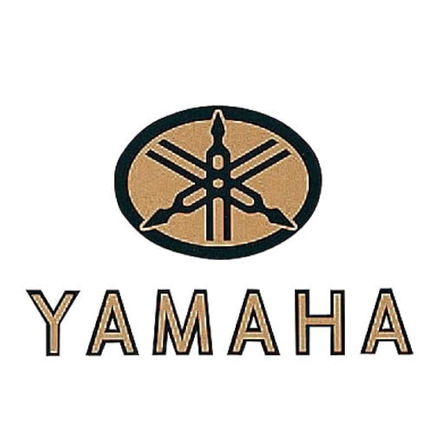 送料無料　ヤマハ　純正　金属　エンブレム　大　　２枚 送料無料 ヤマハ 純正 金属 エンブレム 大 2枚
